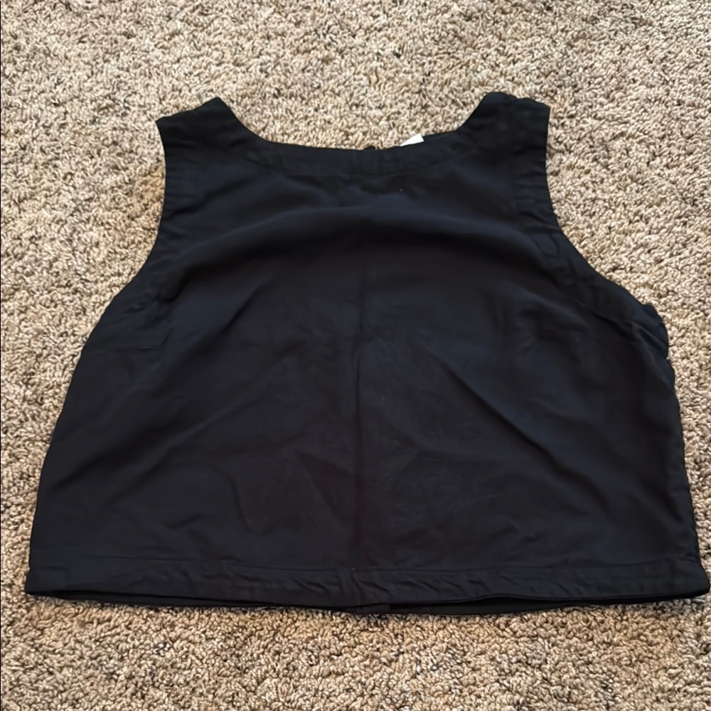 Old Navy Linen Black Sleeveless Women's Top
